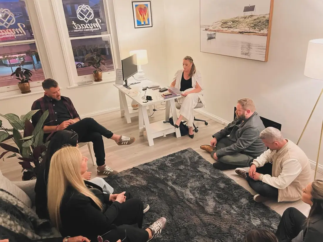 Group support session at Impact Therapeutics